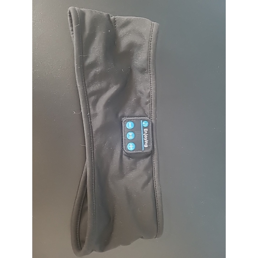 Missing Charger-Enjoying Bluetooth Headband Headphones. Black One Size‎